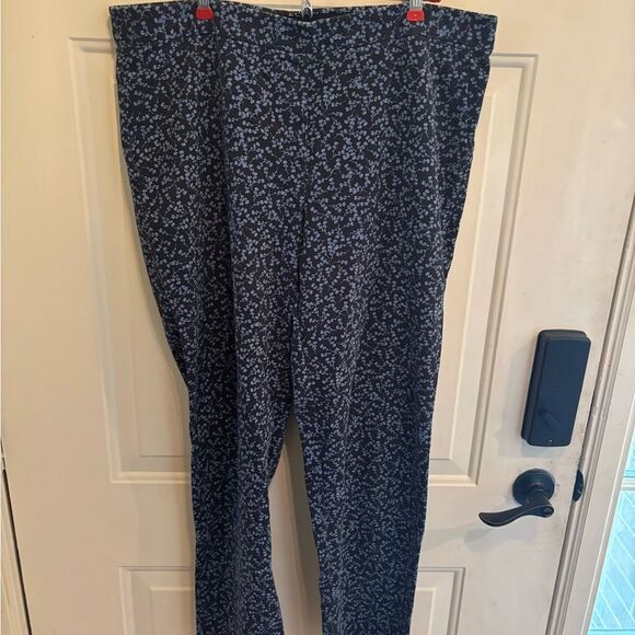 J Jill Blue Floral Patterned Women's Pants - Picture 5 of 5
